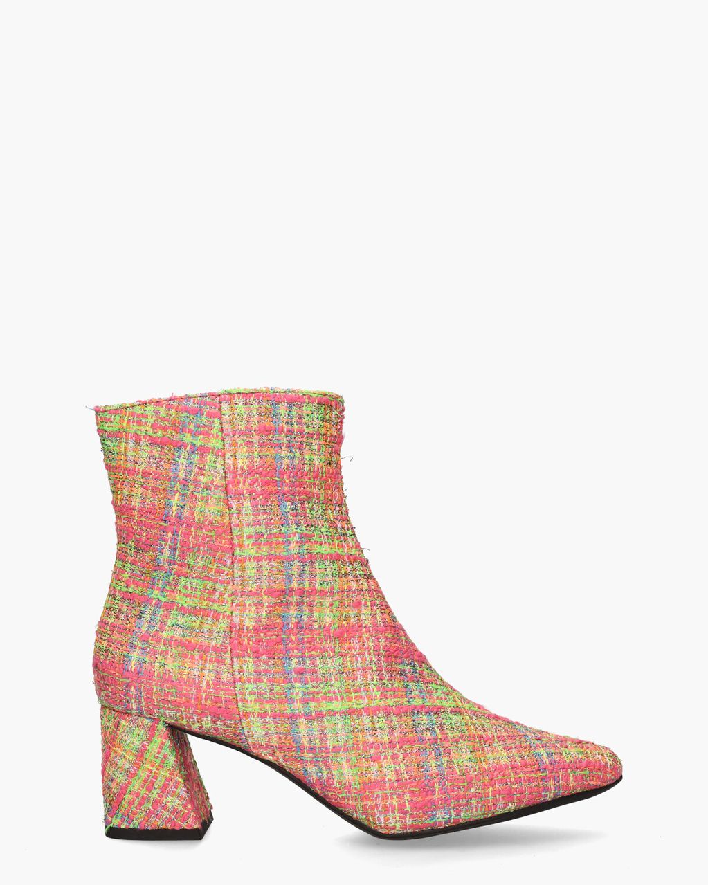 DWRS Label Lugano Tweed Multicolor Dames Enkelboots