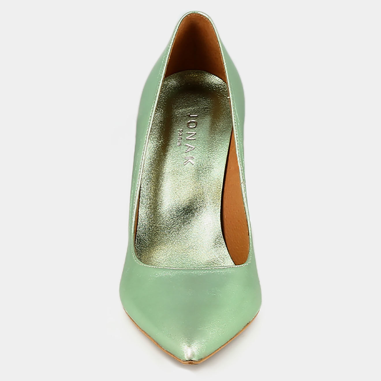 Jonak Escarpins en Cuir Dabate vert clair - Talon 10 cm