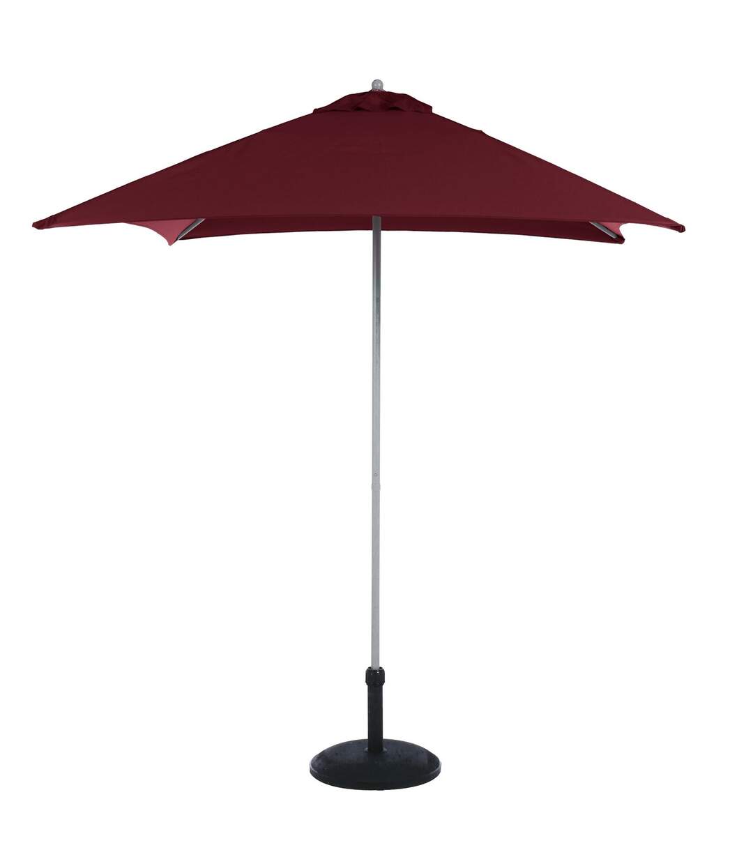 Parasol droit carré Anzio - L. 200 x l. 200 cm - Bordeaux