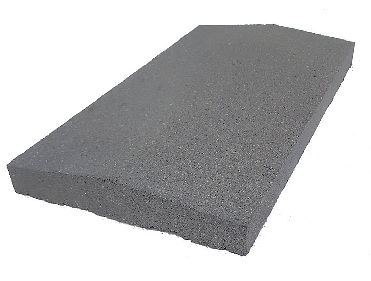 Dessus mur 2 pentes gris 27,5 x 50 x 5 cm