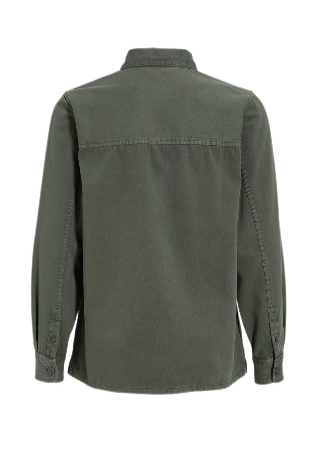 anytime twill overhemd khaki