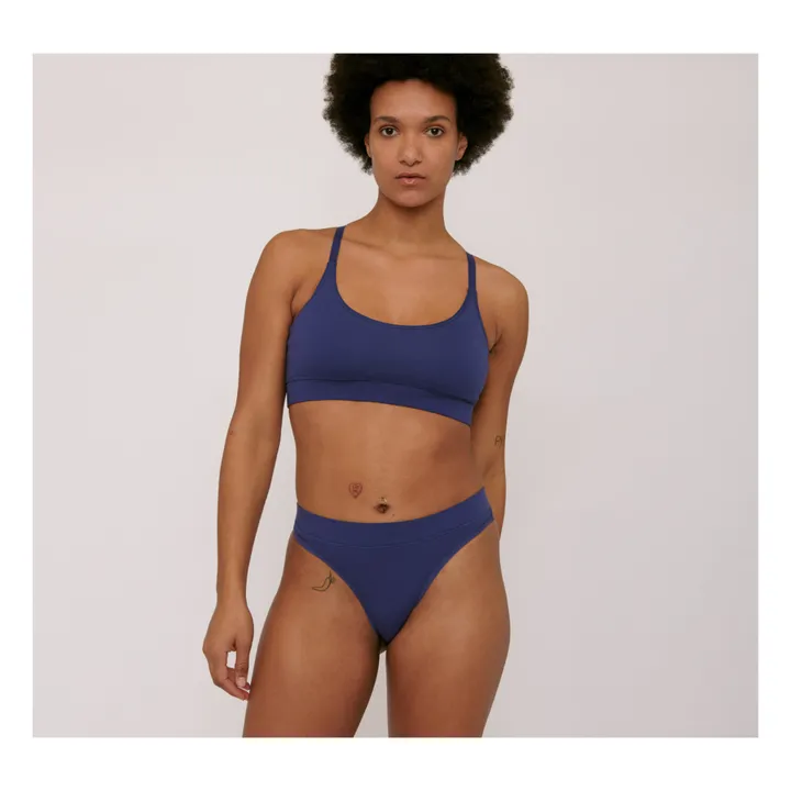 Organic Basics Lot de 2 Tonga Coton Bio | Bleu de mer