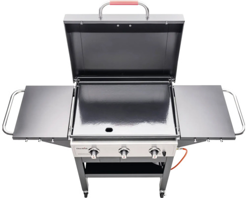 Char-Broil Griddle 3400 gasgrill, zwart, inclusief 3 branders en planchaplaat