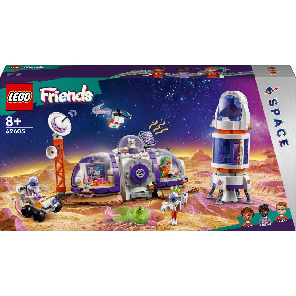 LEGO Friends 42605 Mars-Weltraumbasis und Raketen-Raumschiff-Spielset