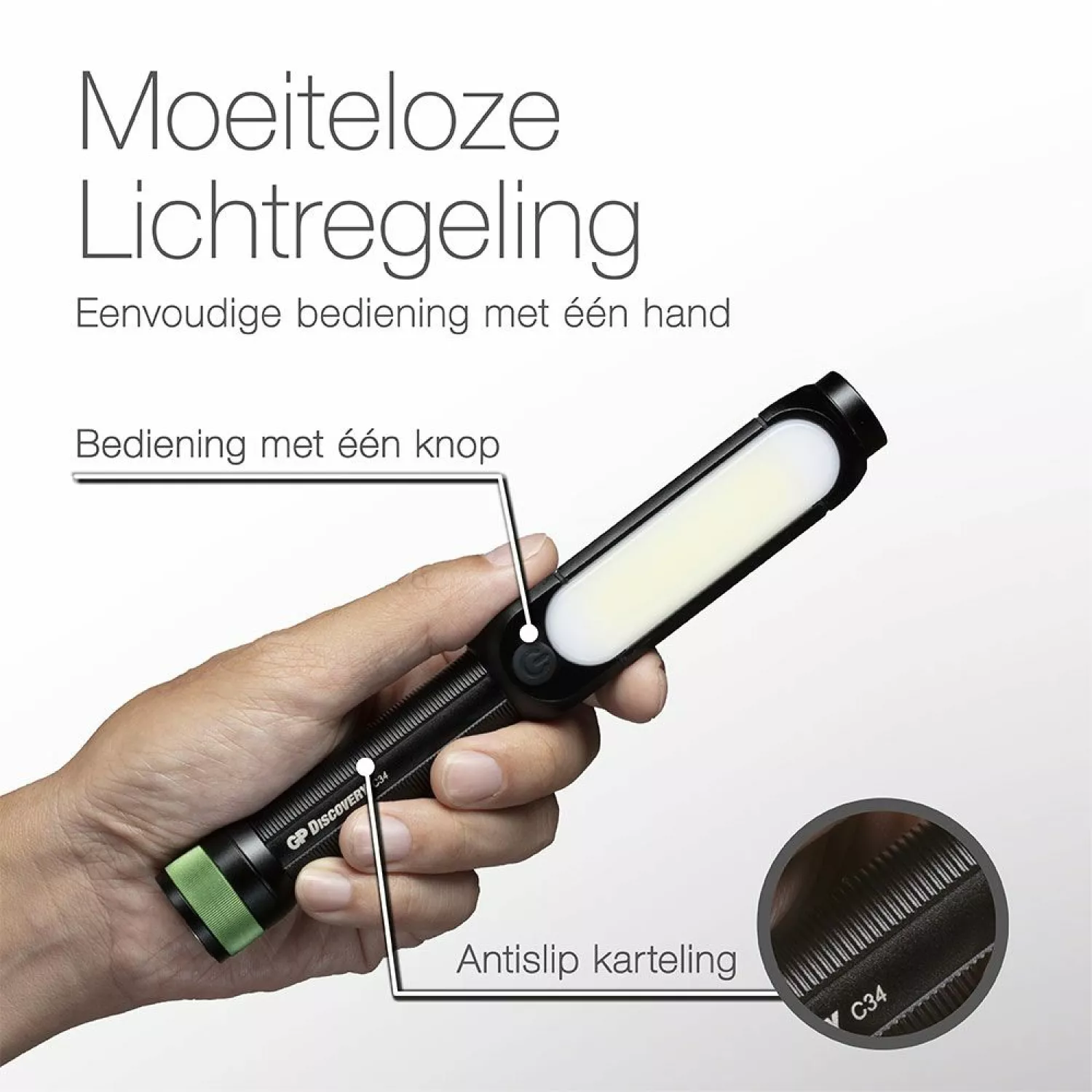 GP C34 Zaklamp - 550lumen - 3X AA - 260GPACT0C34000