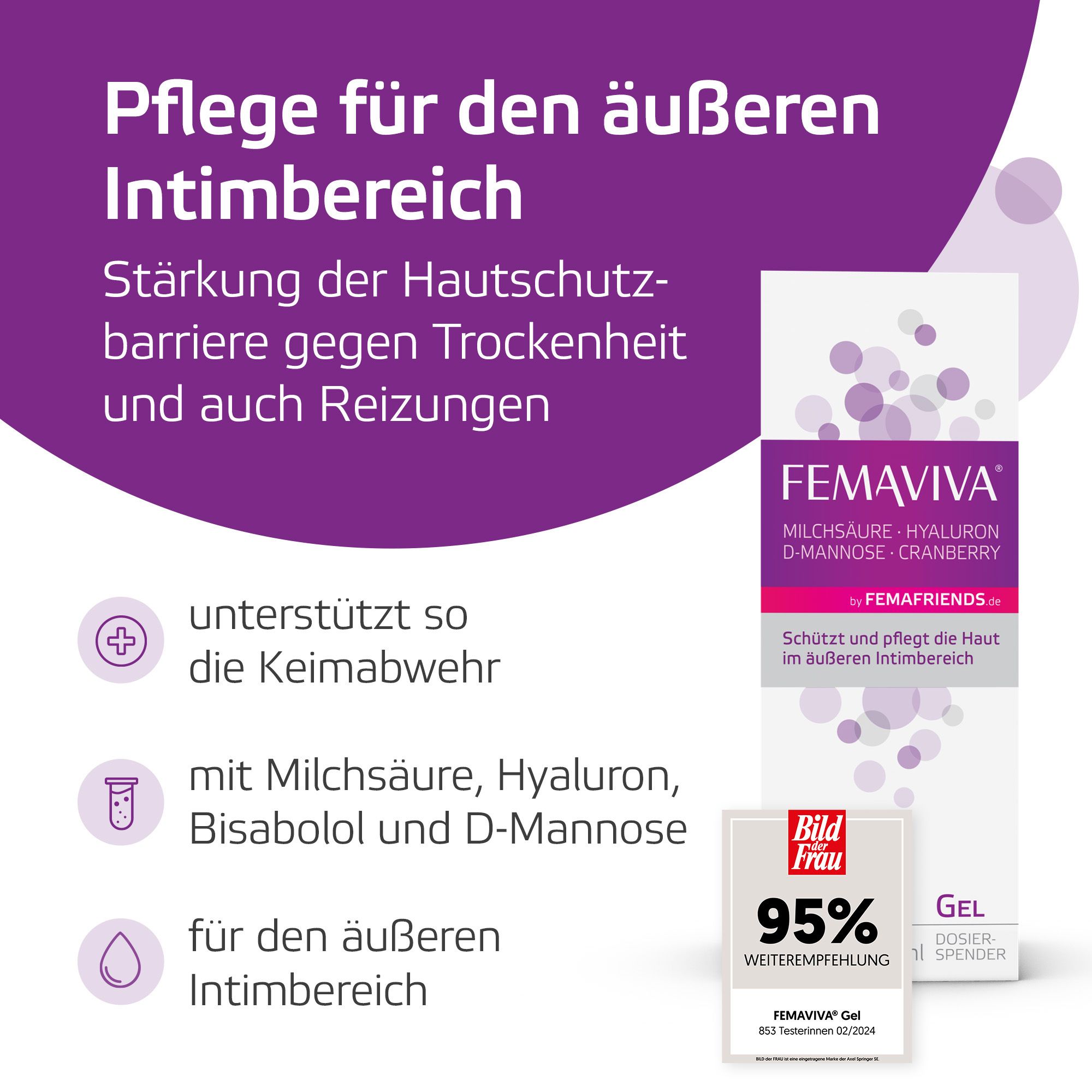 FEMANNOSE®N D-Mannose + FEMAVIVA® Gel bei Blasenentzündung