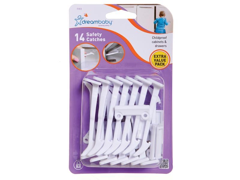 DREAMBABY Sicherheitsriegel 14 Stk. Praktische Sicherheitslösung für den Haushalt