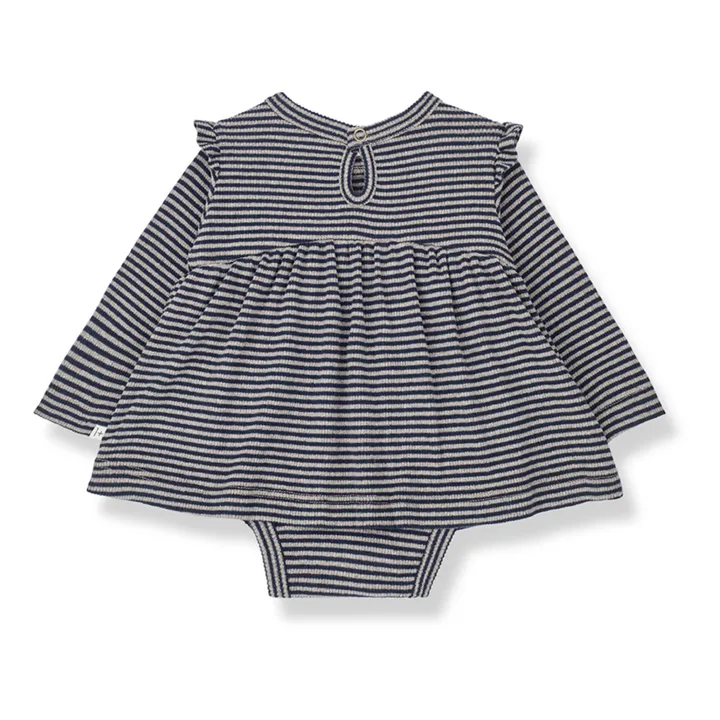 1+ in the family Robe-Body Côtelée Rayée Izet | Bleu marine