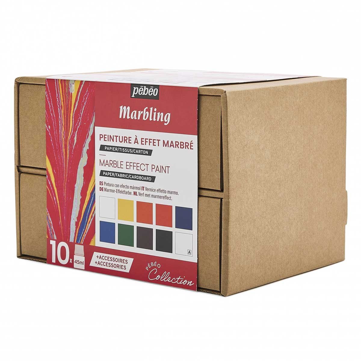 Pebeo Collection Marbling Set : 10x45ml