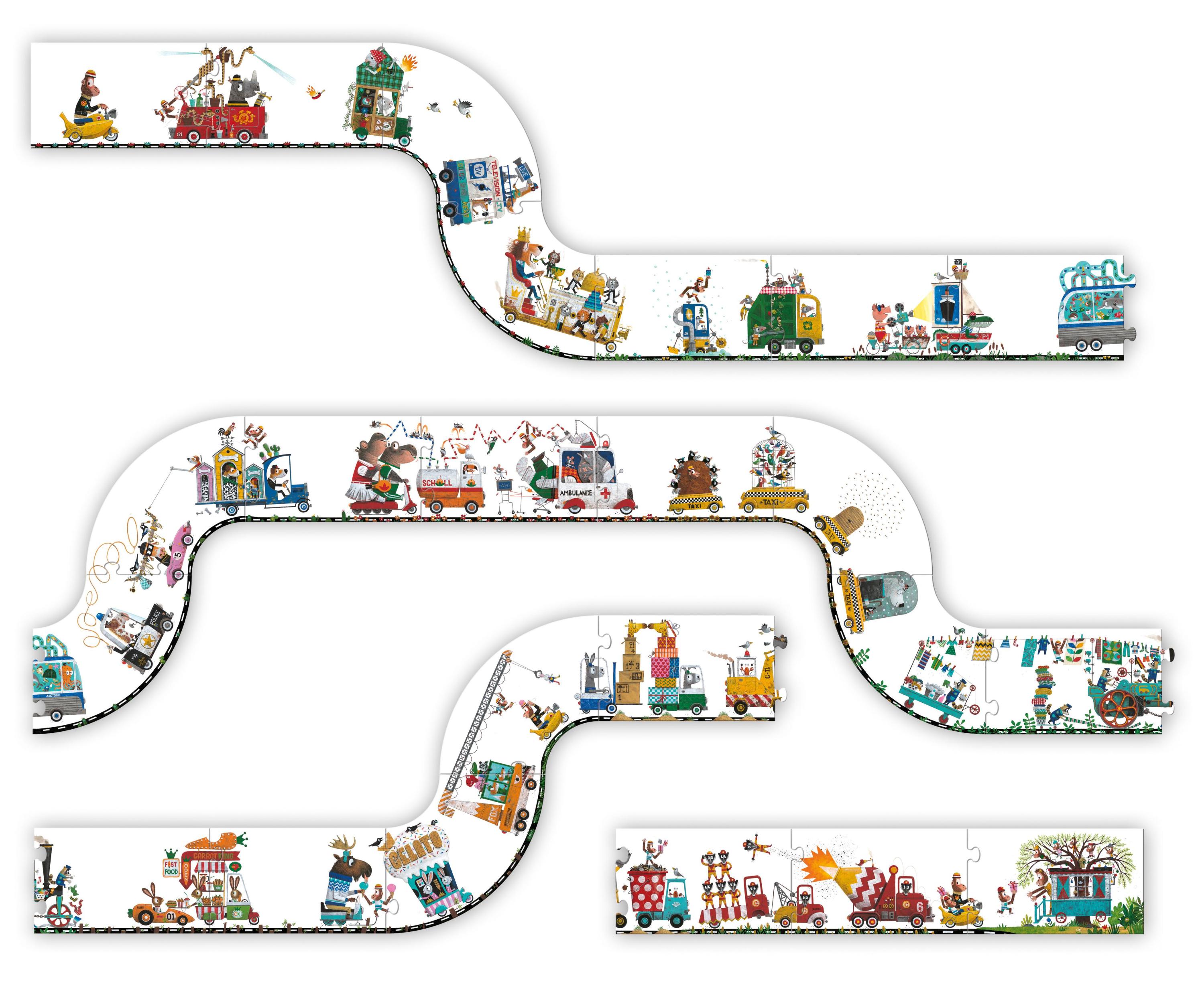 Puzzle STOP & GO! 23-teilig