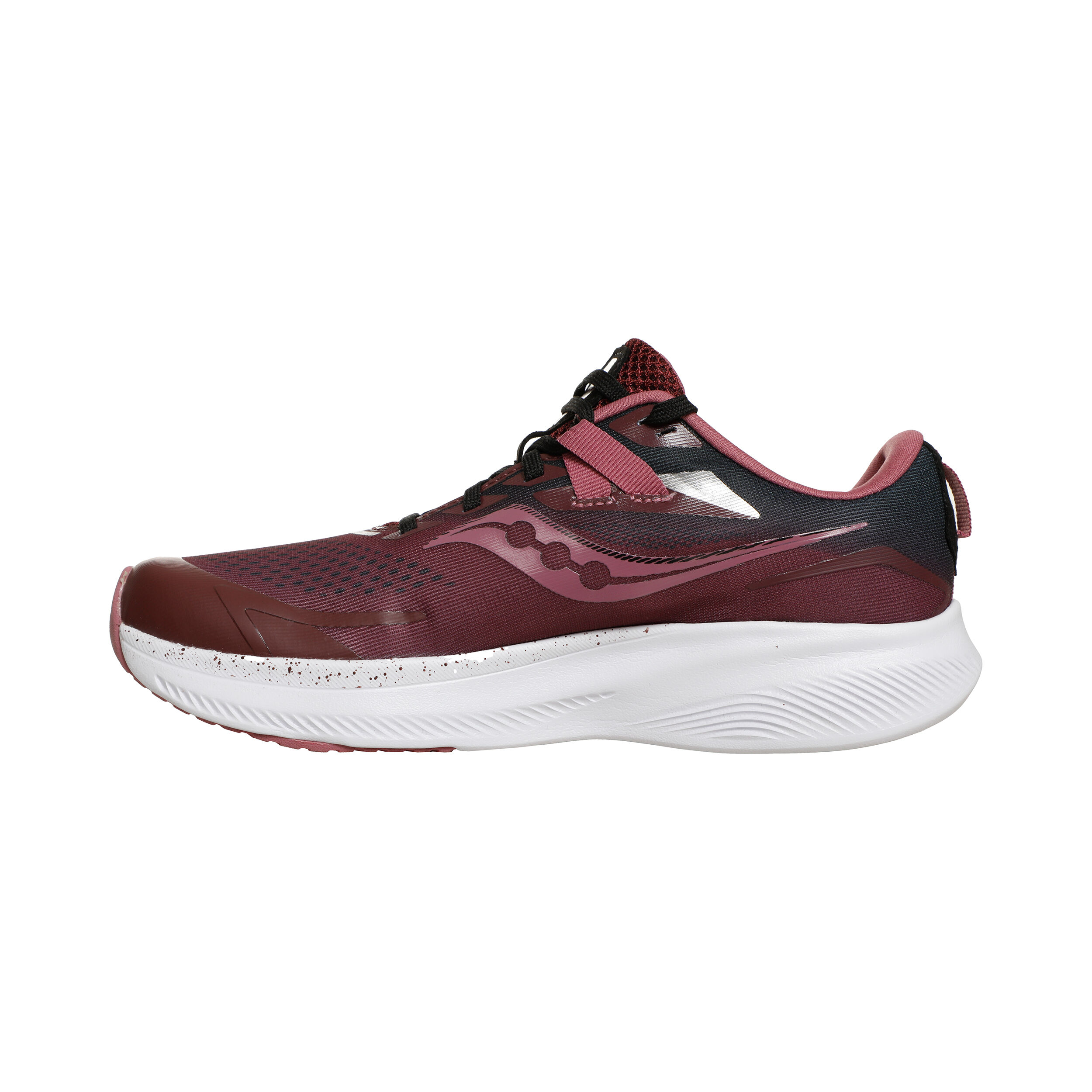 Saucony Ride 15 Chaussure De Running Sans Stabilisateurs Enfants - Rouge Foncé , Blanc