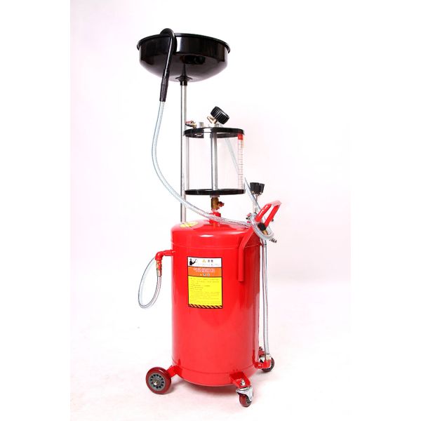 Satkit Extractor de Óleo de Descarga Hidráulico Portátil 80L com Reservatório de Vidro