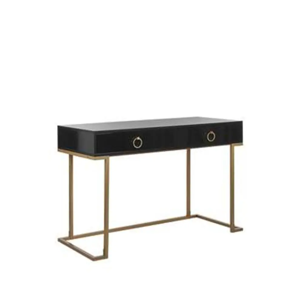WESTPORT - Kaptafel - Zwart - Metaal