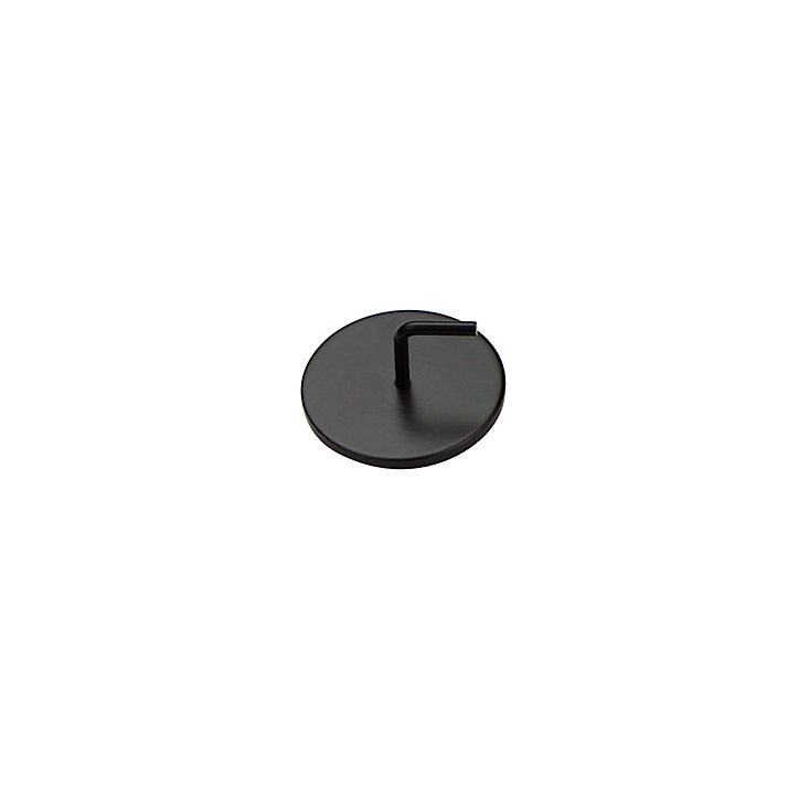 2 support pour barre à rideau GoodHome 30 mm noir