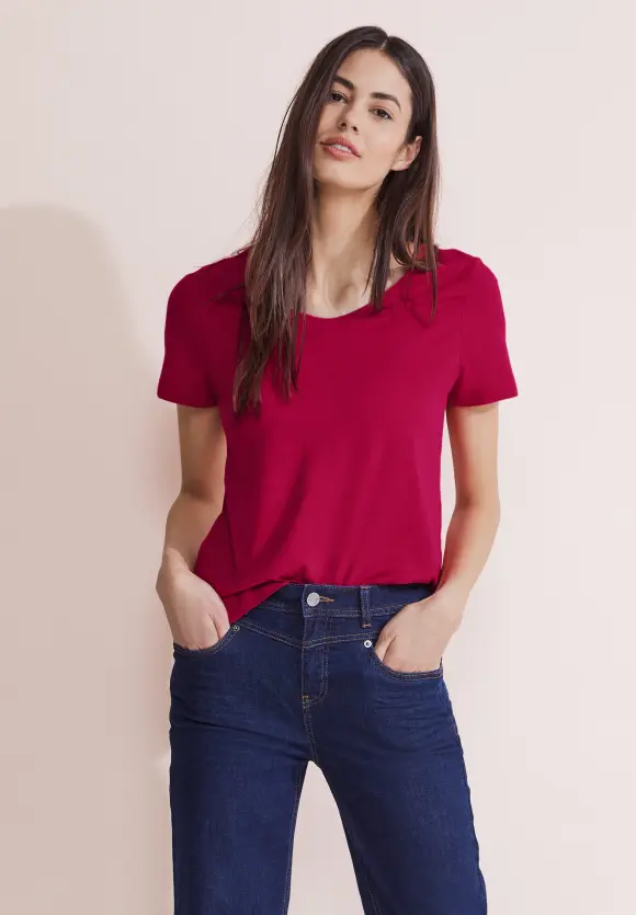 Basic T-Shirt - firefly red