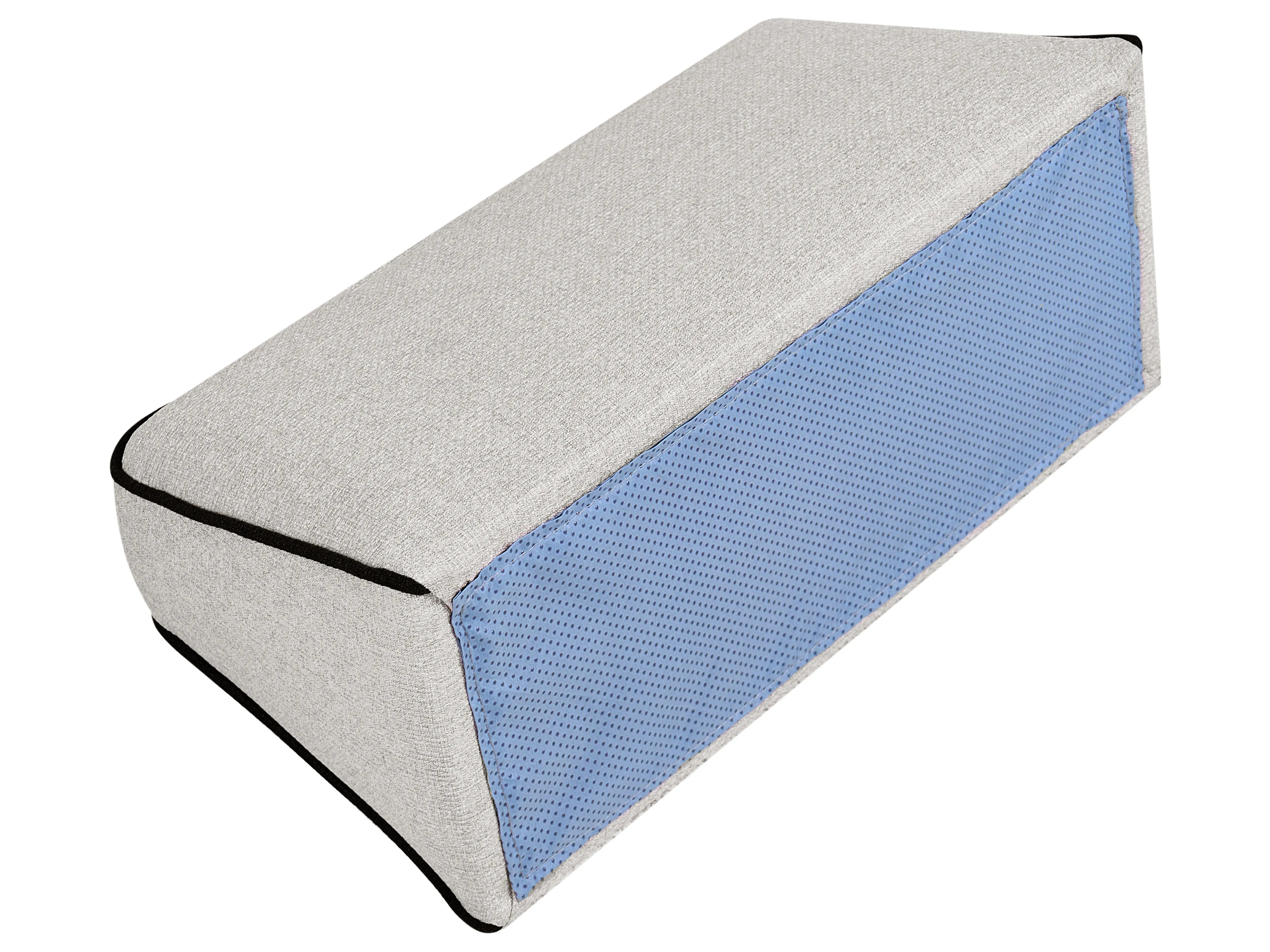 Chaise longue SEILLANS Stof Lichtgrijs