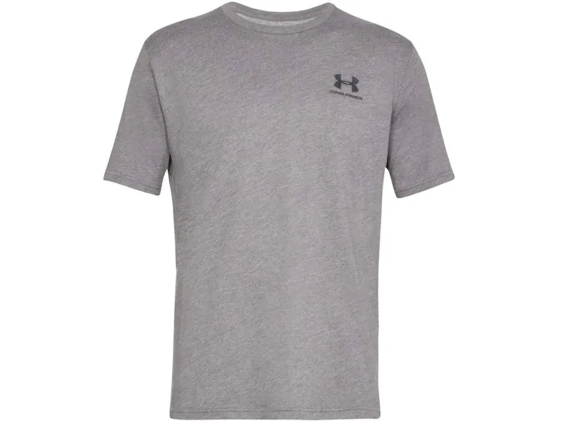 Under Armour Sportstyle Left Chest SS Men's Short Sleeve T-Shirt Grey Melange 1326799 036 M