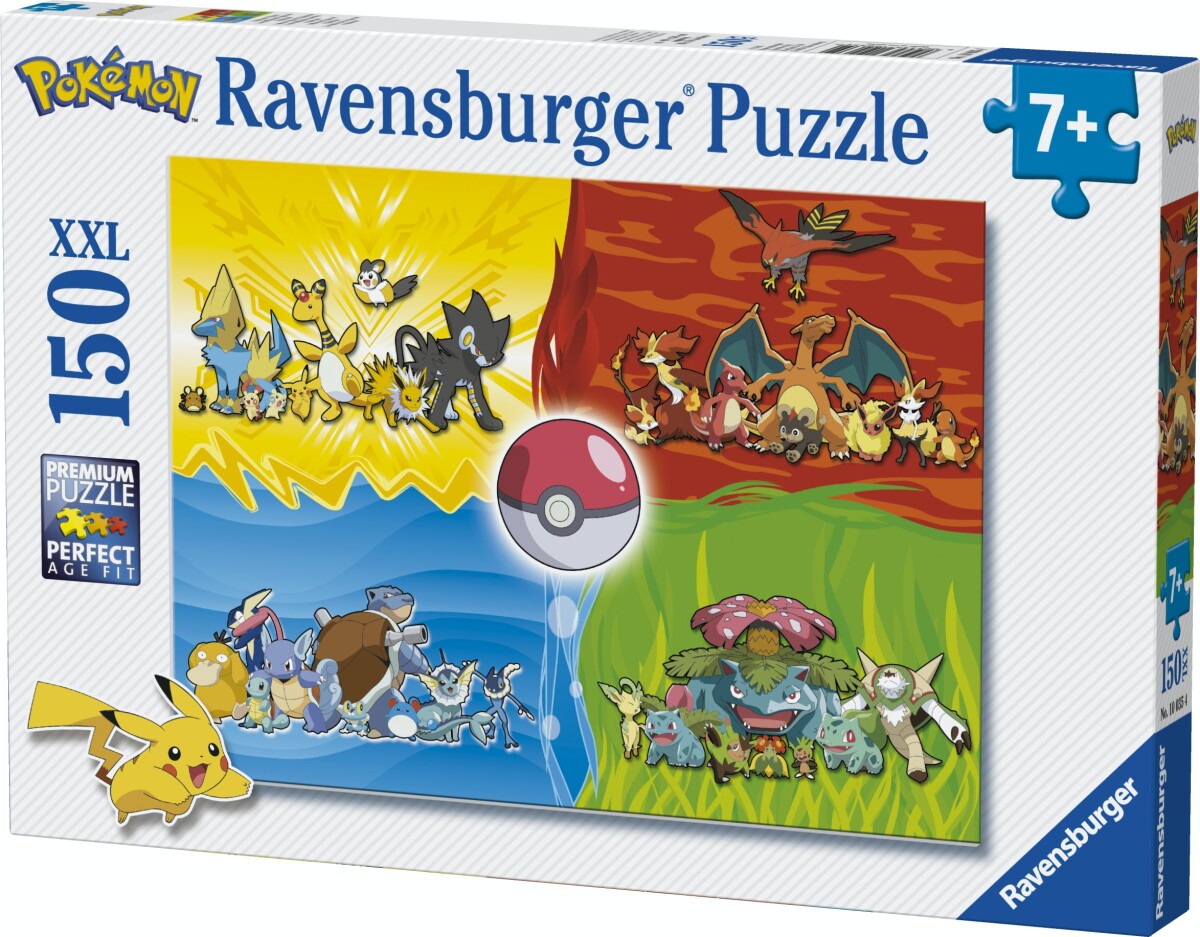 Pokémon Puslespil - 150 Xxl Brikker - Ravensburger
