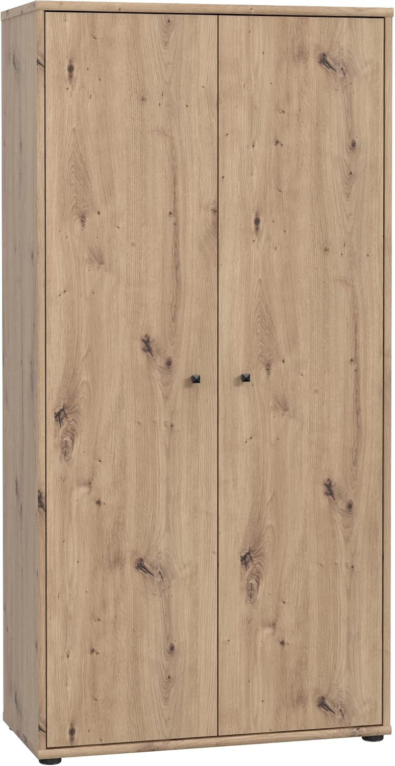 FORTE TEMPRA 2 Kommode mit 2 Türen, Holzwerkstoff, Artisan Eiche Dekor, (B x H x T) 73,7 x 149,5 x 34,8 cm