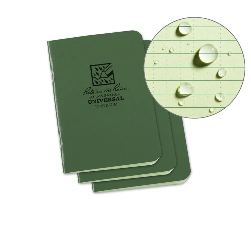 Rite in the Rain -  Rite in the Rain Notizblock Mini Universal grün 3 Stk.