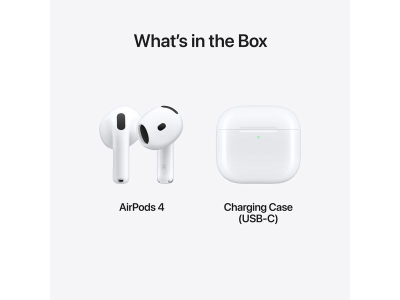 Apple True Wireless In-Ear-Kopfhörer AirPods 4 USB-C Sound und Komfort auf dem nächsten Level.