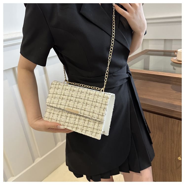 Kleevelind - Tweed Flap Schoudertas