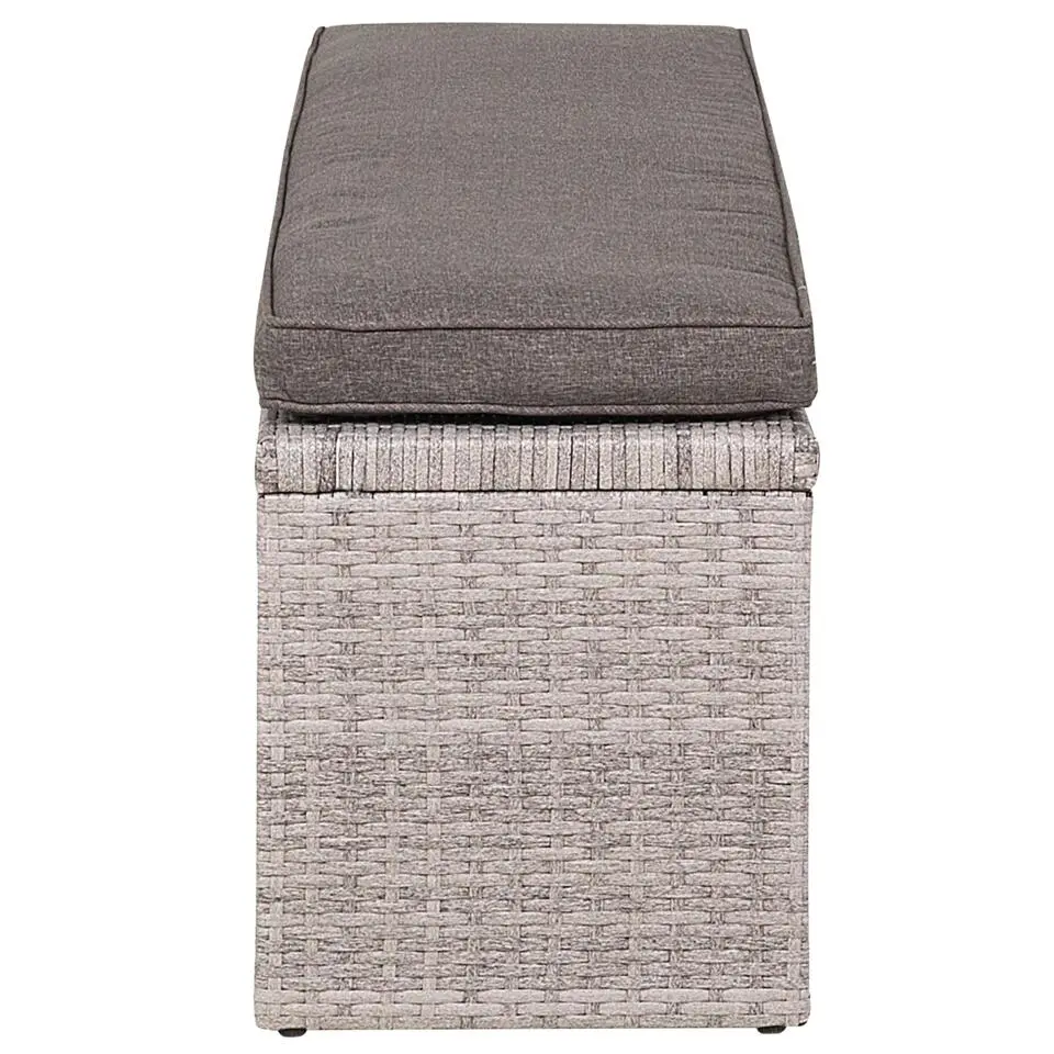 VITERBO - Loungeset voor 8 - Grijs - PE rotan