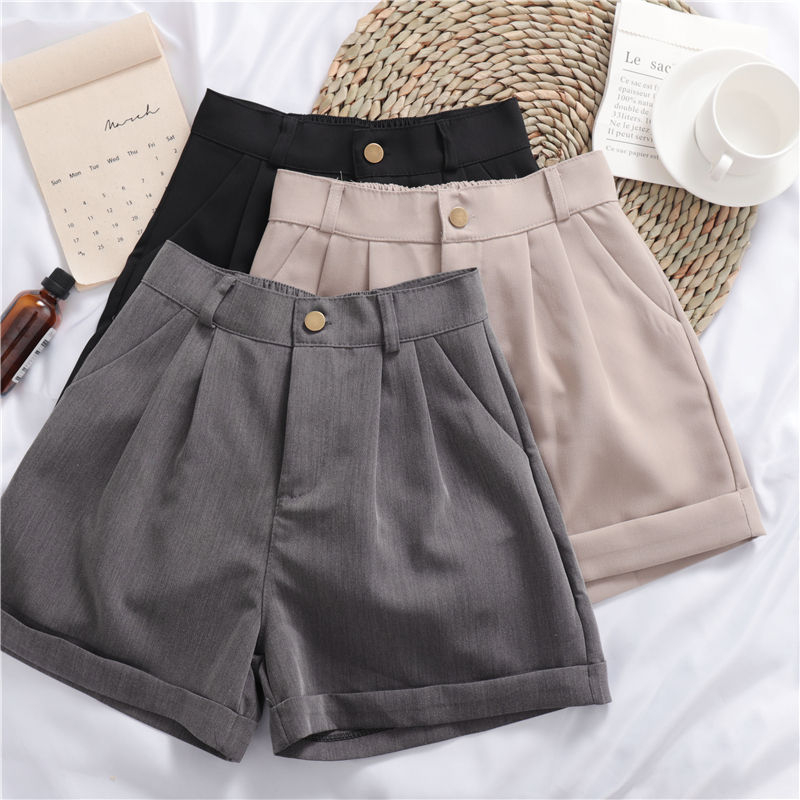 Shopherd - Shorts met hoge taille en wijde pijpen
