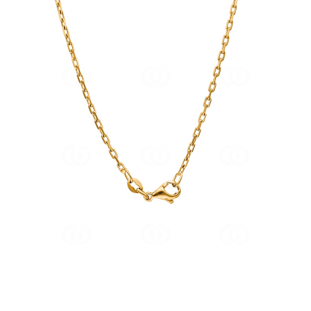Ankerkette geschliffen 750/18 K Gelbgold 1.8mm