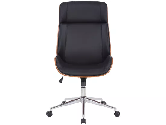 Fauteuil de bureau Varel - Noyer - Noir110.00
