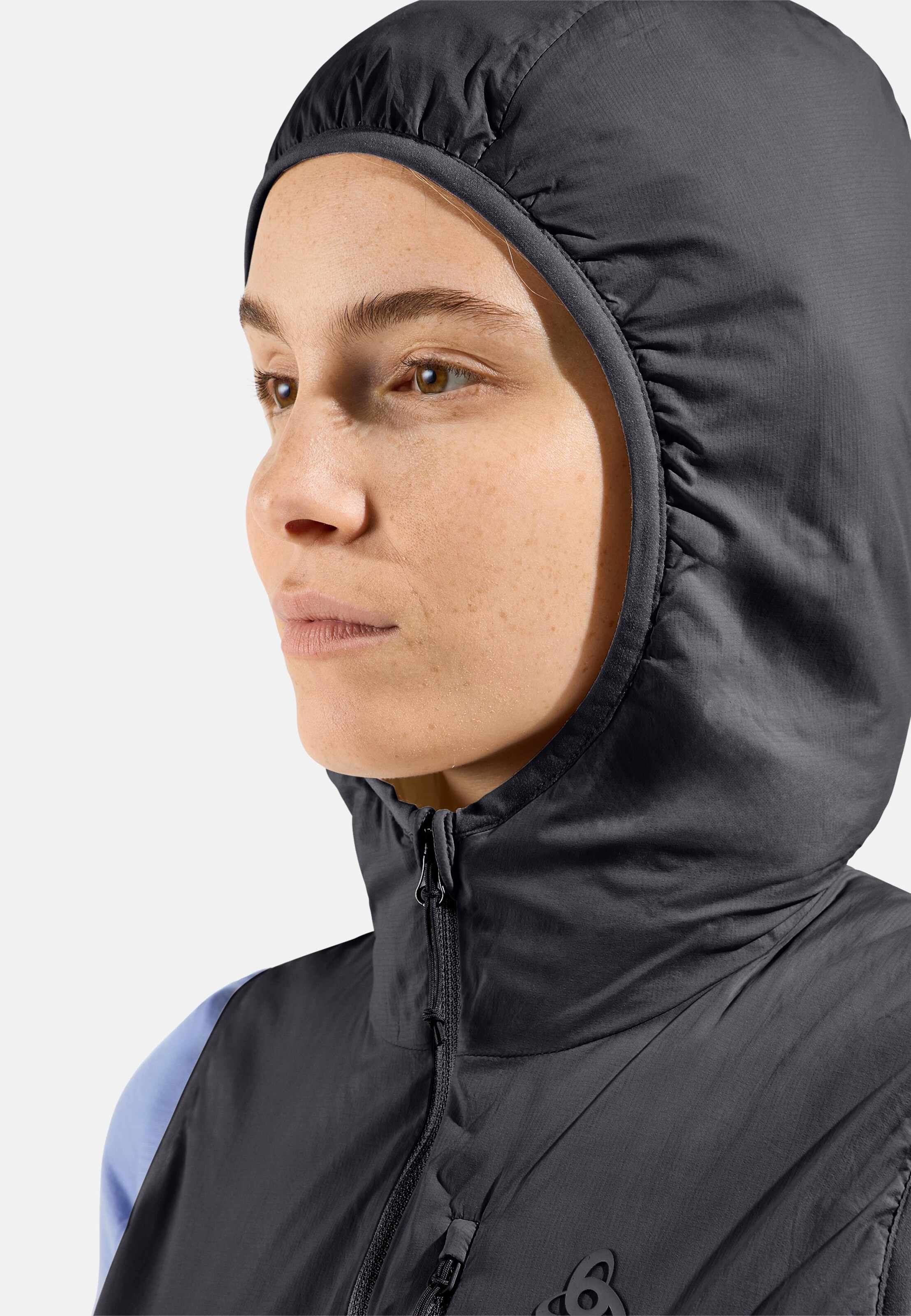 Isolierte Ascent Hybridweste mit Wolle in black