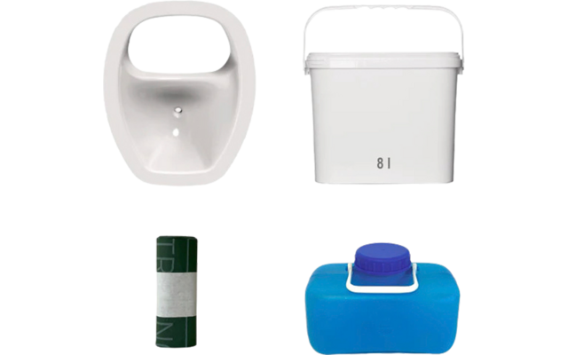 Trelino DIY Set M für kompakte Komposttoiletten oval weiß
