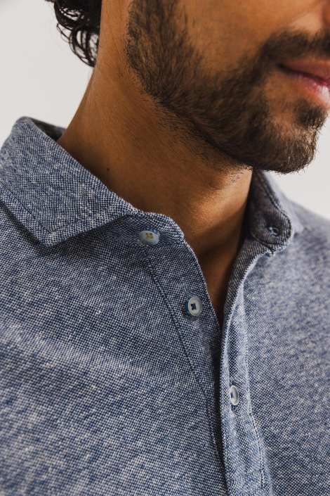 State of Art blauwe heren polo
