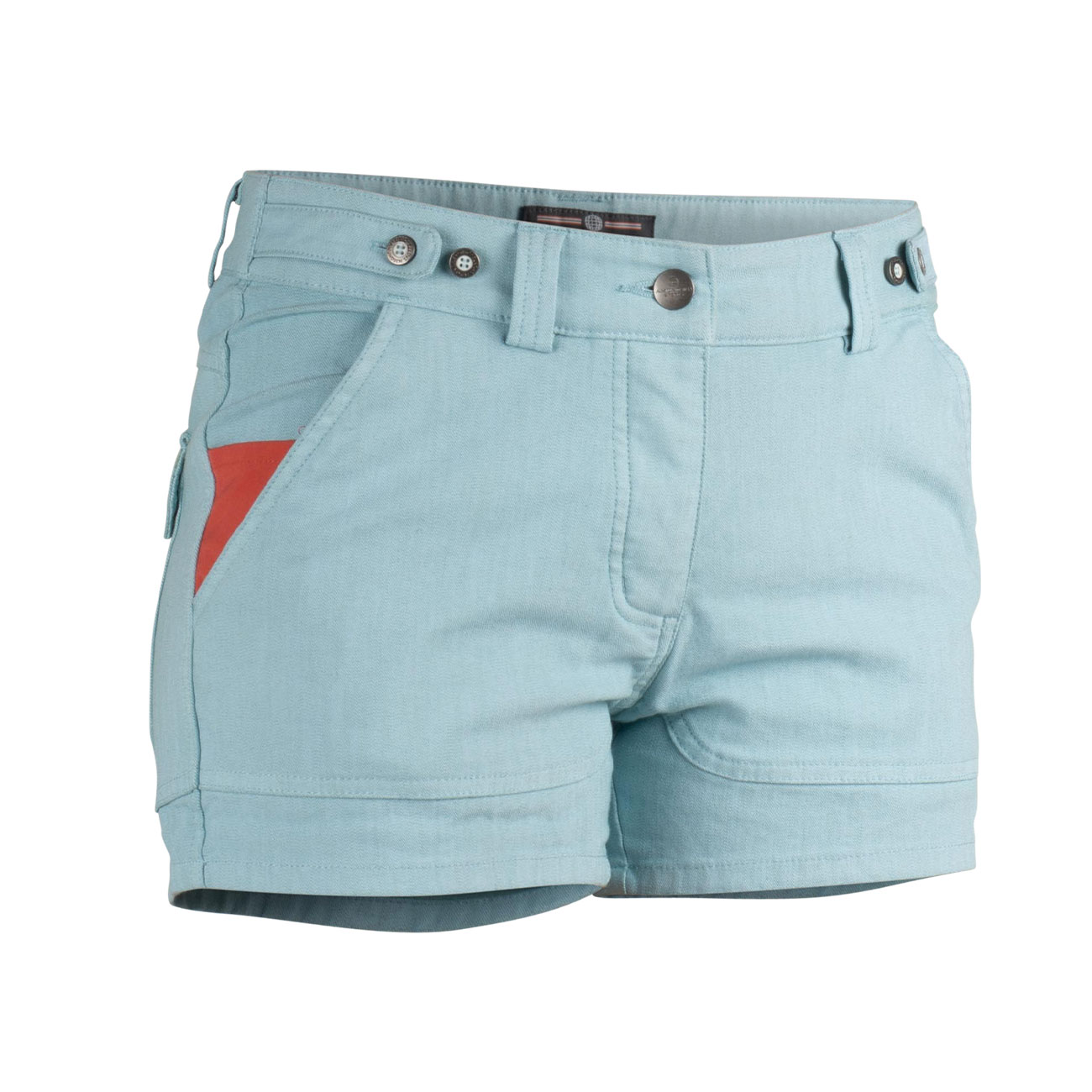 Amundsen Sports 4incher Oslo Shorts, Dame<br>Superkomfortabel med en solbleket denim-look!