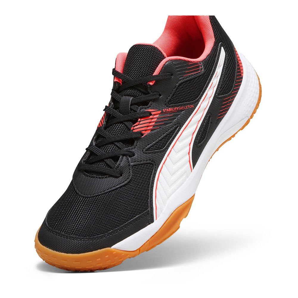 Puma SOLARFLASH II - Chaussures handball Homme black/fire orchid/puma white/gum