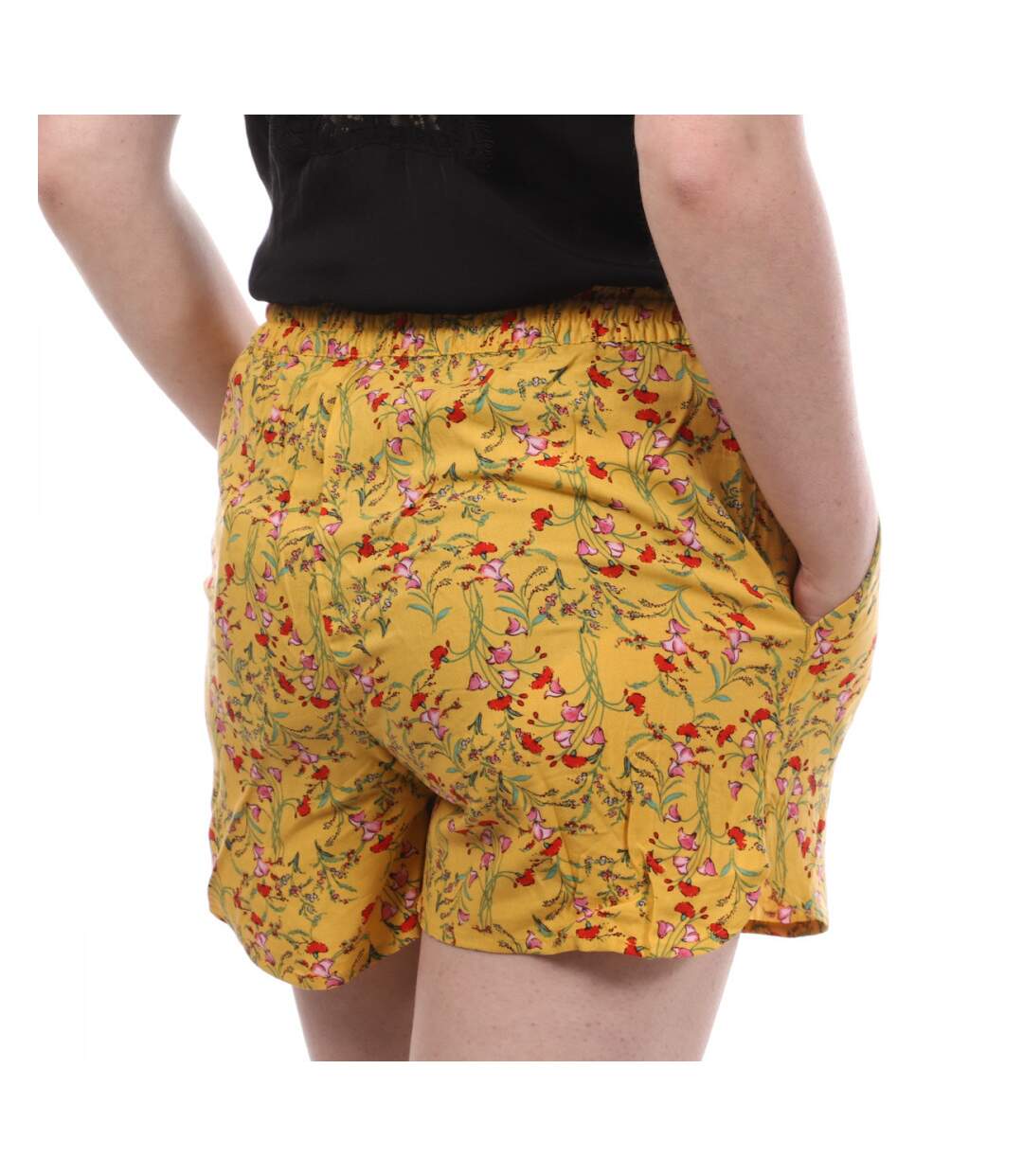 Short Jaune Imprimé Femme Vero Moda Easy