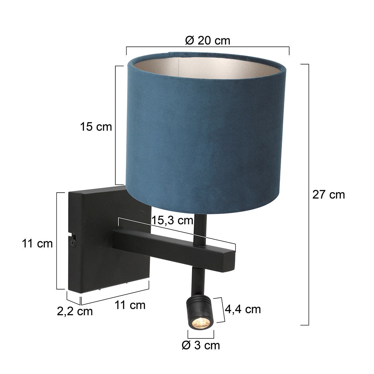 Wandlamp Stang