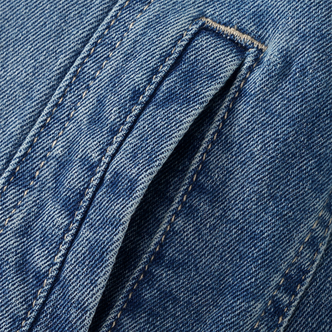 Yigga Mädchen Jeansjacke mit Druckknöpfen blau