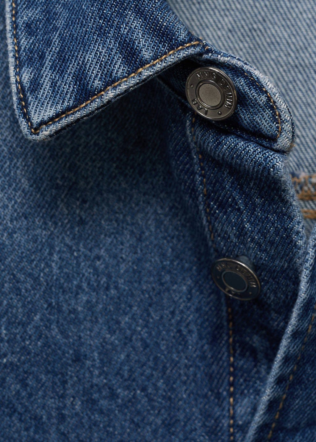 Mango Kids denim overhemd dark blue denim