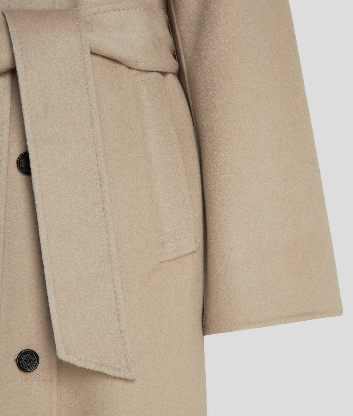 MANTEAU EN LAINE DOUCE DOUBLE FACE