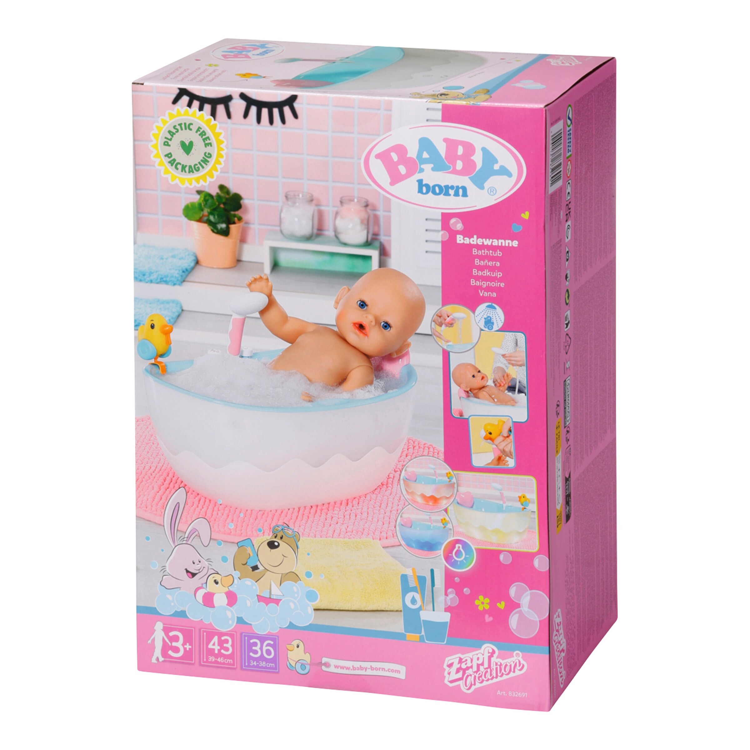 Zapf Creation - BABY BORN Puppen Badewanne Bath