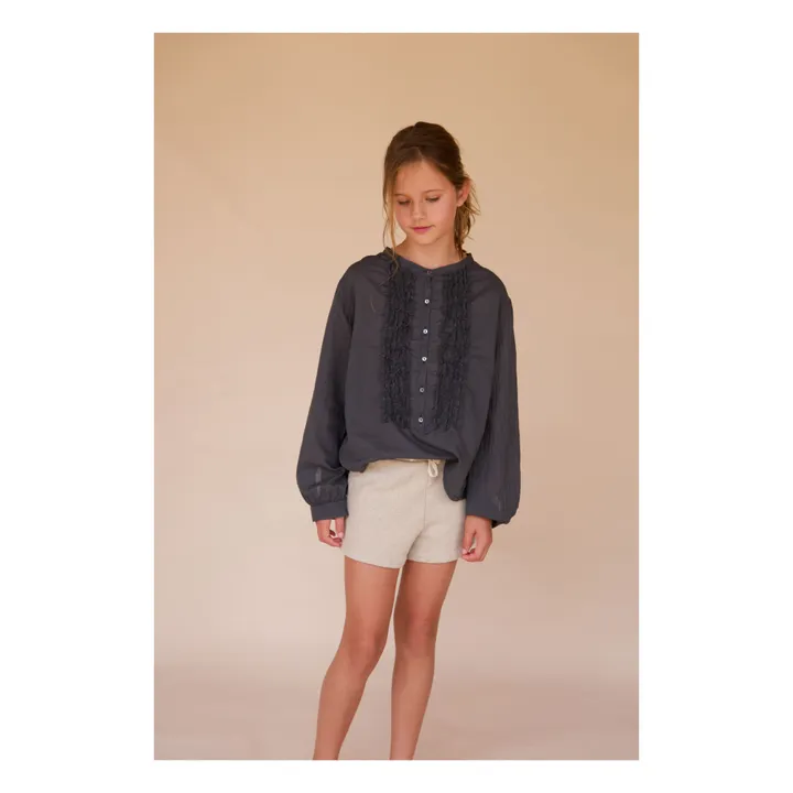 Longlivethequeen Blouse Froncée | Bleu nuit