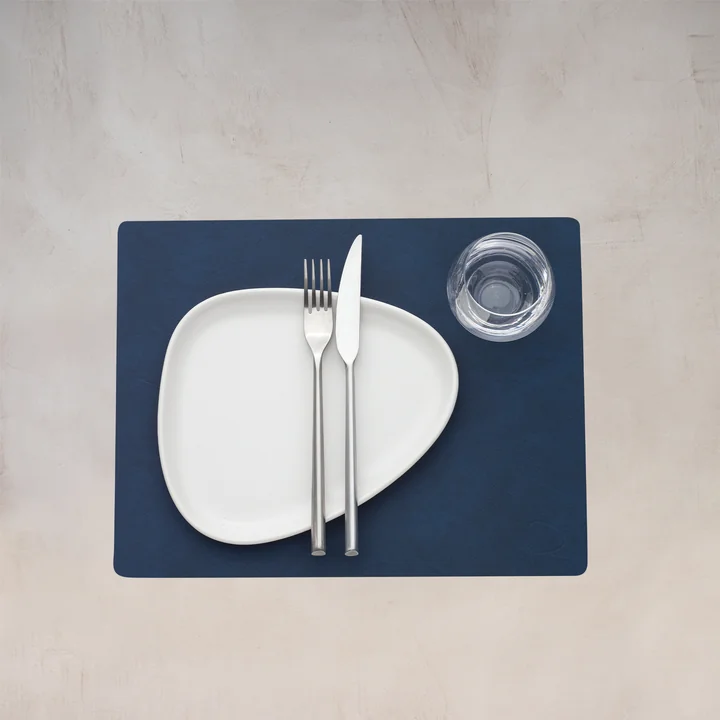 Lind DNA - Tischset Square M, 34.5 x 26.5 cm, Nupo midnight blue