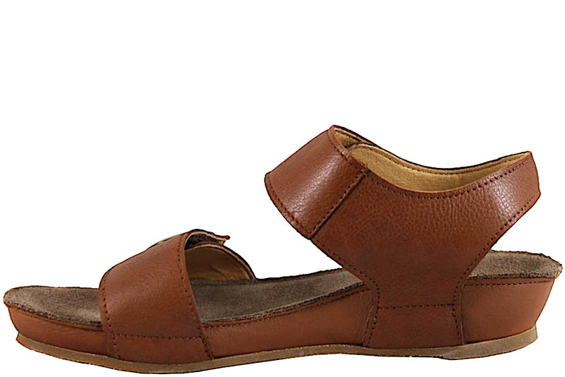 CASHOTT SANDAL I COGNACFARVET GLAT SKIND