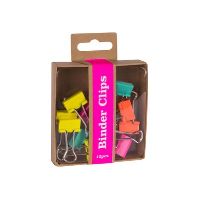 Apli Fluor Collection - 12 Pinces clip - couleurs assorties