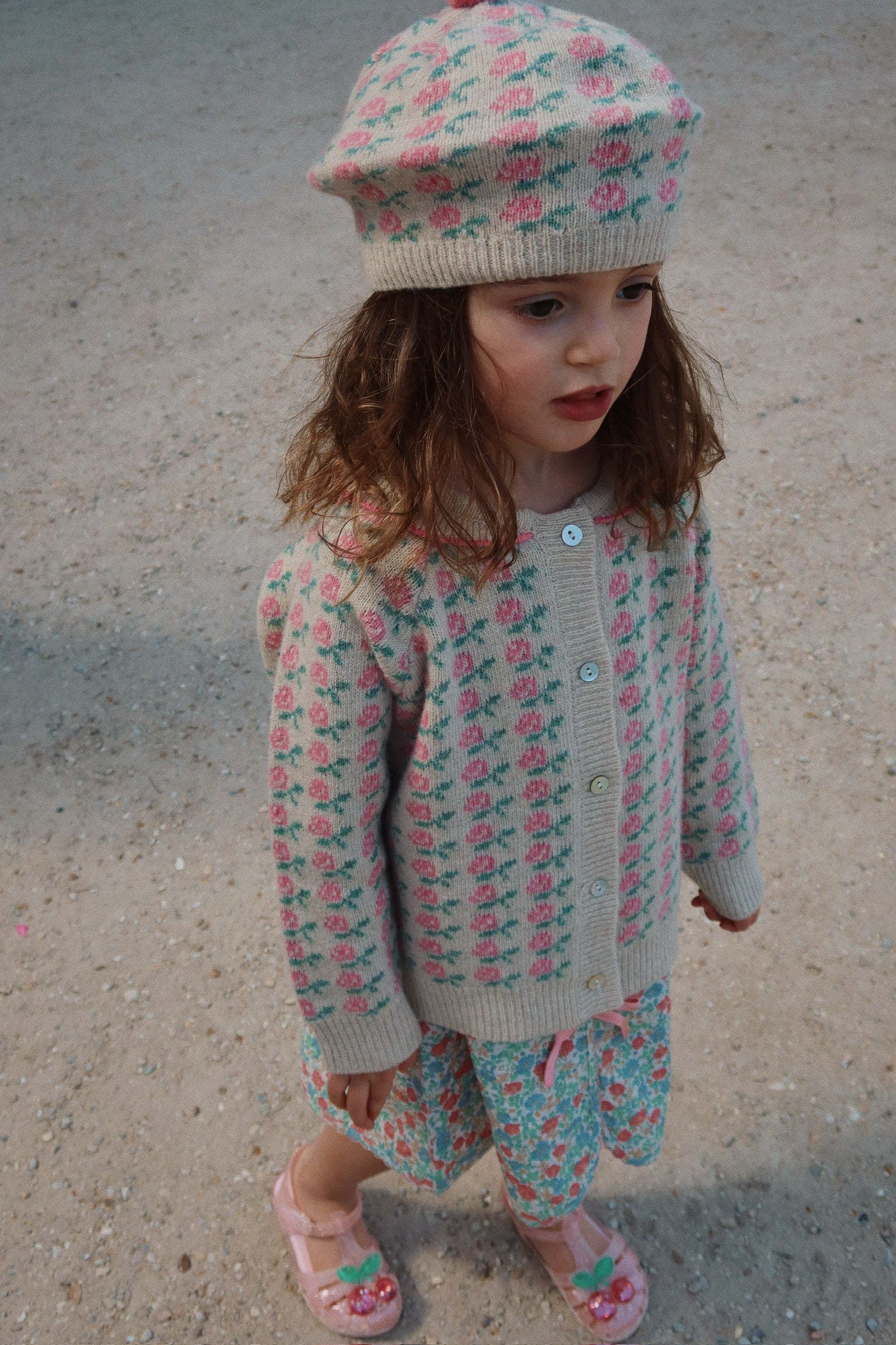 Belou cardigan - rose - 12M
