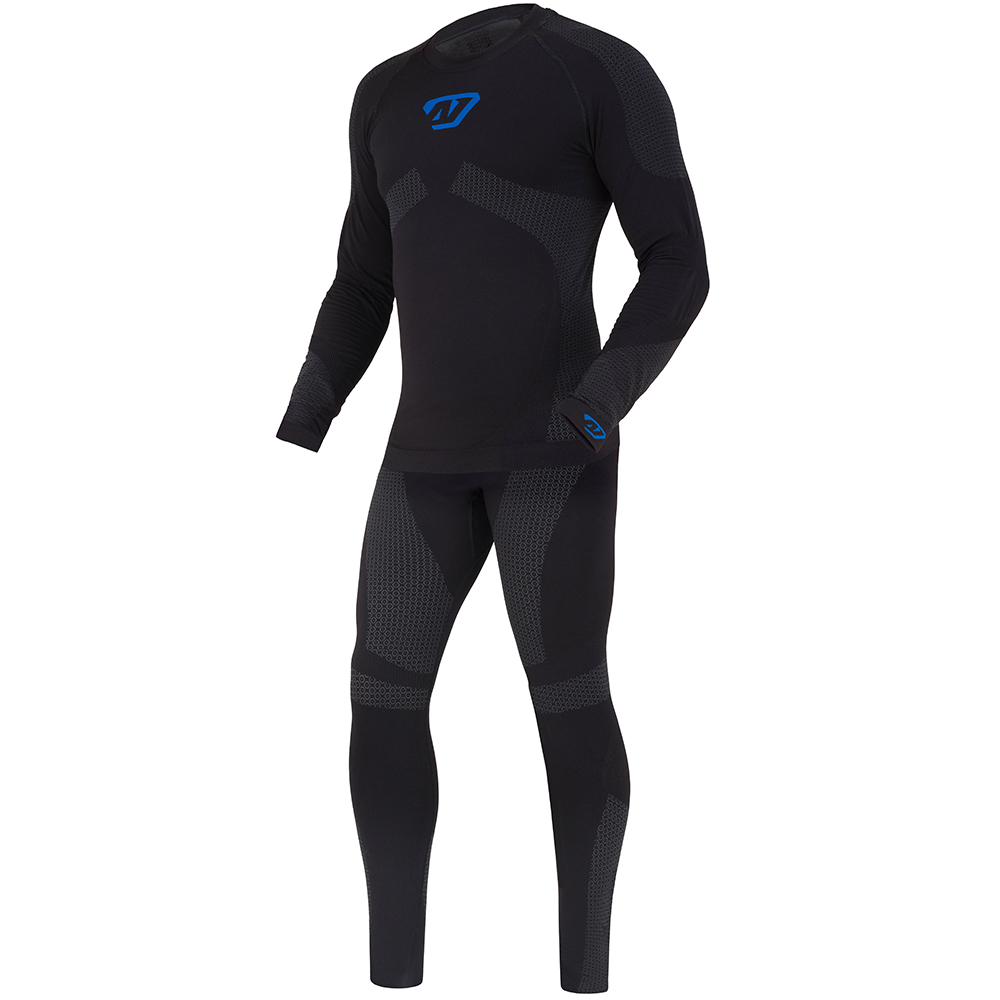 All One - Sous-pantalon thermorégulant Seamless Noir / Bleu