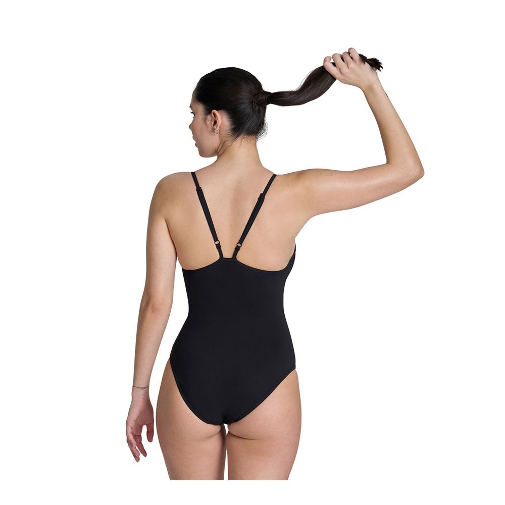 Arena MESH PANELS CLOSE - Maillot de bain 1 pièce Femme black