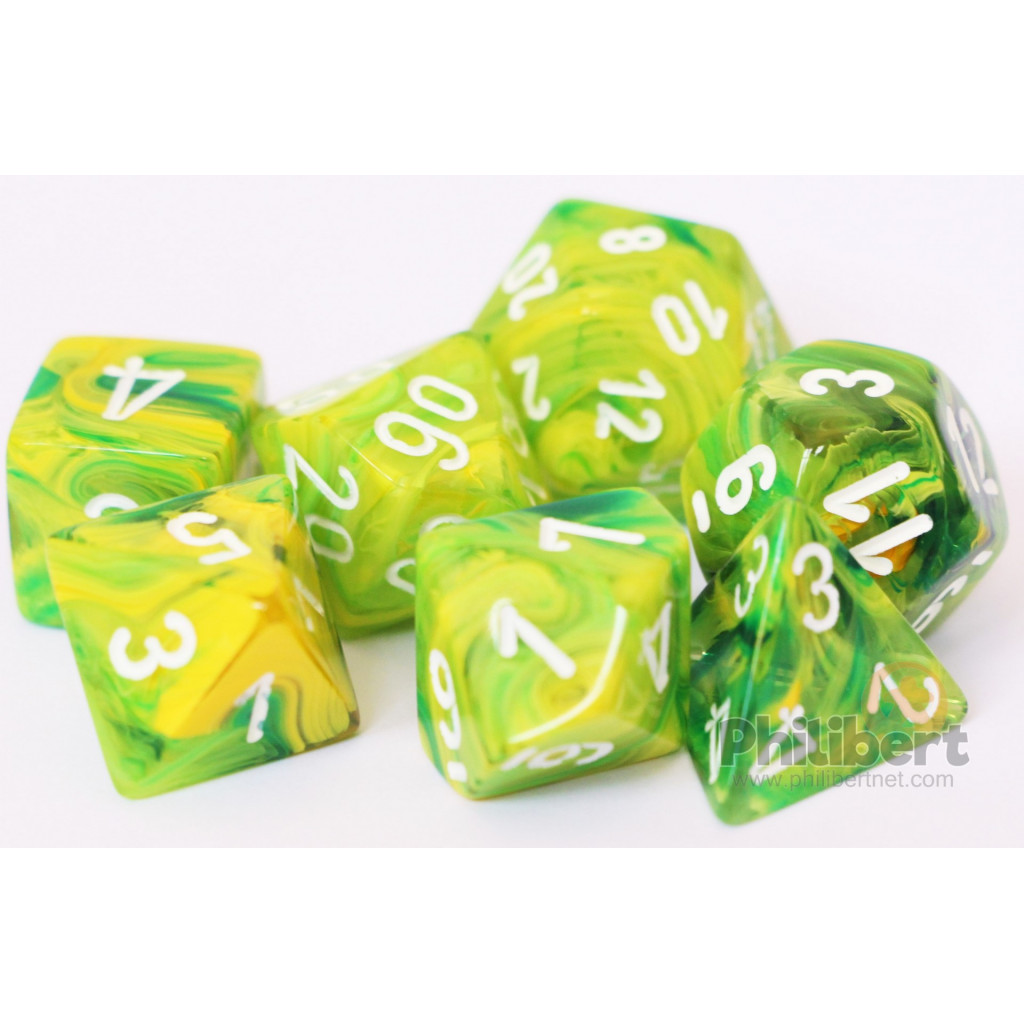 Set de 7 Dés JDR Chessex : Lustrous