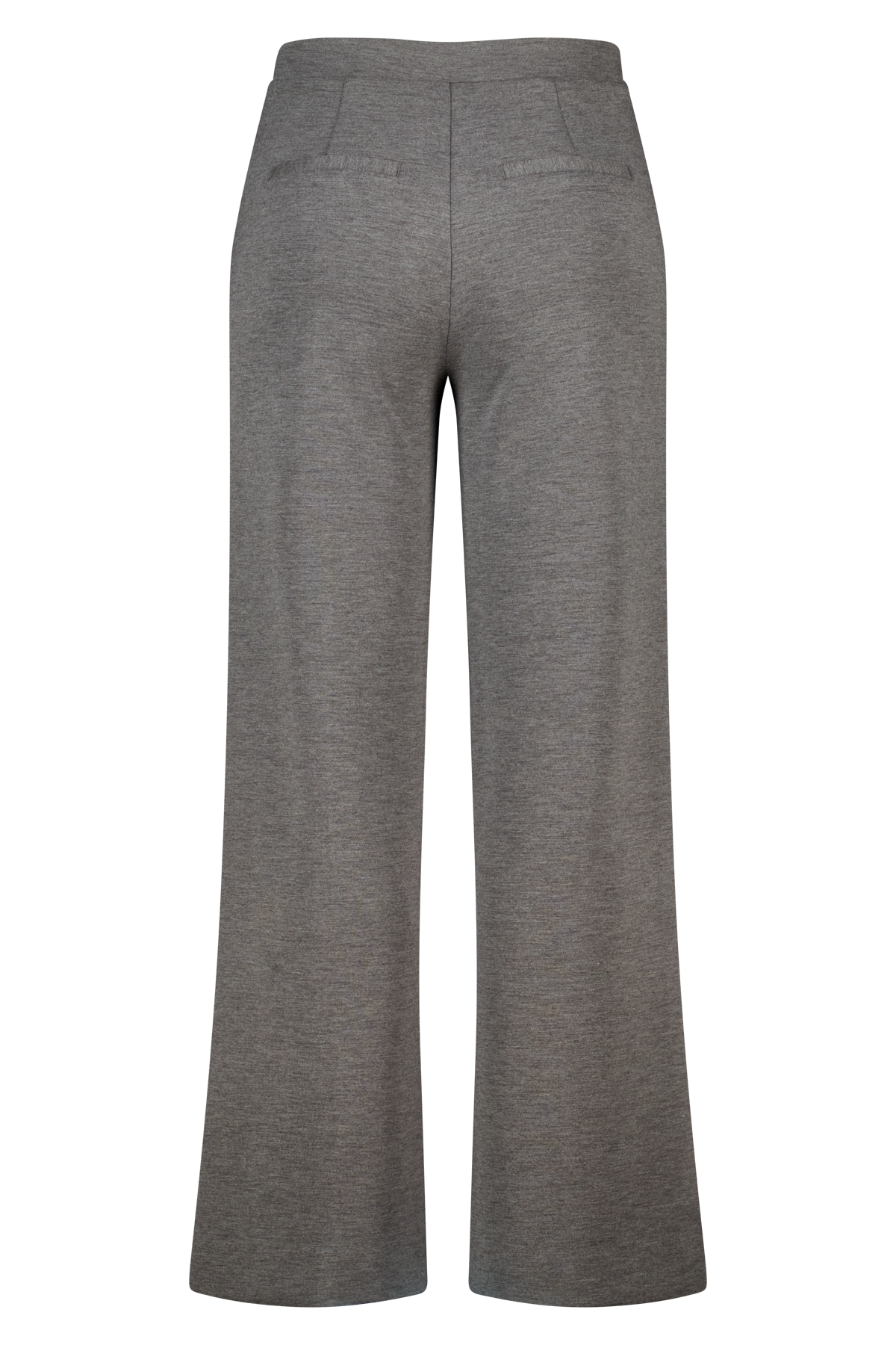 Wijde pantalon met contraststreep dark grey melange